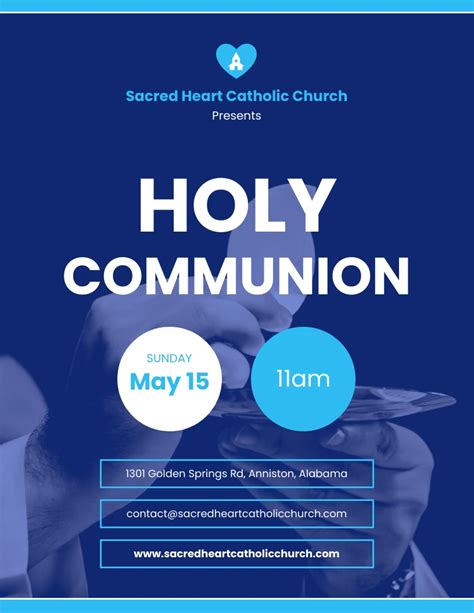 Catholic Church Flyer Template - Venngage