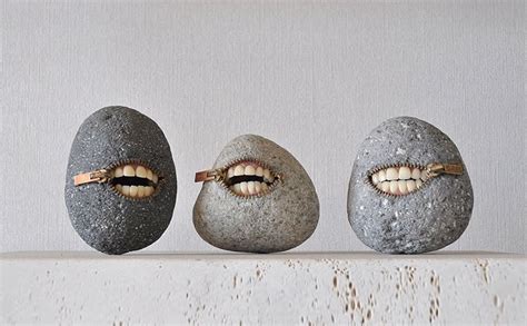 Japanese Artist Creates Surprising, Intriguing, And Funny Stone Sculptures