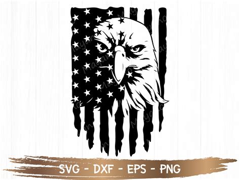 Eagle through Flag svg Eagle svg american flag svg Cut File | Etsy