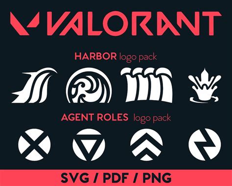 Valorant Harbor Agent SVG PNG PDF Abilities Agent Roles Download Vector ...