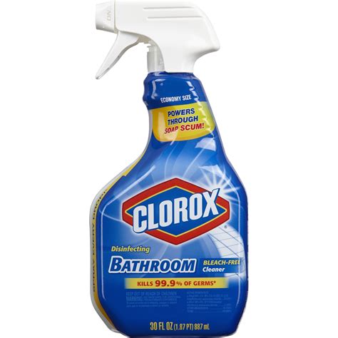 Clorox Disinfecting Bathroom Cleaner, Spray Bottle, 30 Ounces - Walmart ...