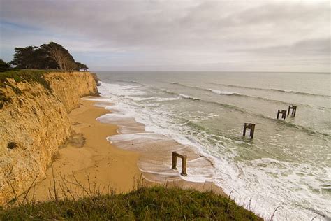 Davenport Pier Beach, Davenport, CA - California Beaches