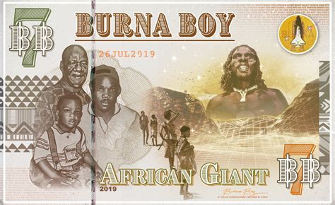 African Giant – Burna Boy - Fonts In Use