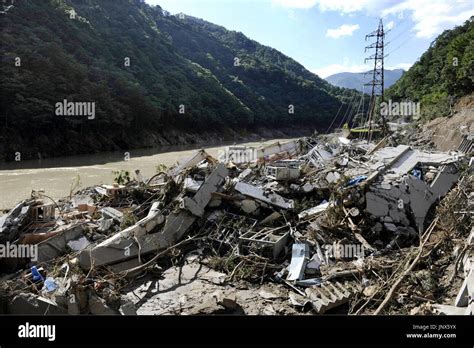 GOJO, Japan - Photo shows the debris of Kansai Electric Power Co.'s ...