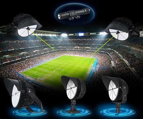 White/Brown 1000W Dimmable Led Stadium Lighting