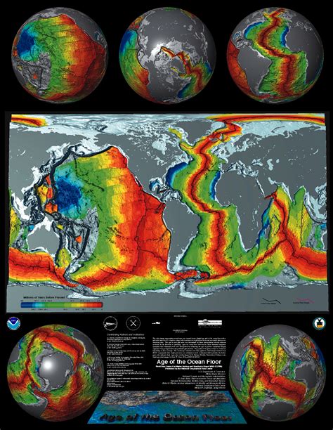 Images, Crustal Ages of the Ocean Floor | NCEI