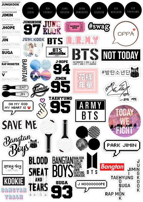 Bts Laptop Stickers