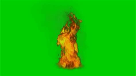 Green screen fire burning realistic fx effect with voice effect. Green ...