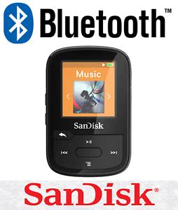 SanDisk Clip Sport Plus 16GB BLACK Wireless Bluetooth MP3 Player FM ...