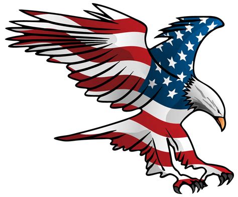 American Flag Eagle png - Clipart World