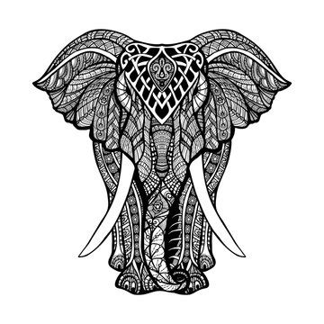 Elephant Zentangle Patterns