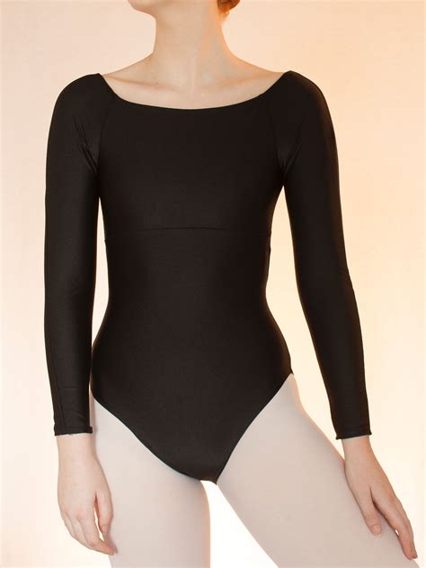 M4 Ballet Leotard Long Sleeve Square Neck | Tricot, Dansen outfit, Mouwen