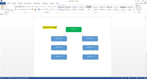 How to Make a Concept Map in Word | Edrawmax Online