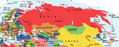 Mapa de Rusia - datos interesantes e información sobre el país