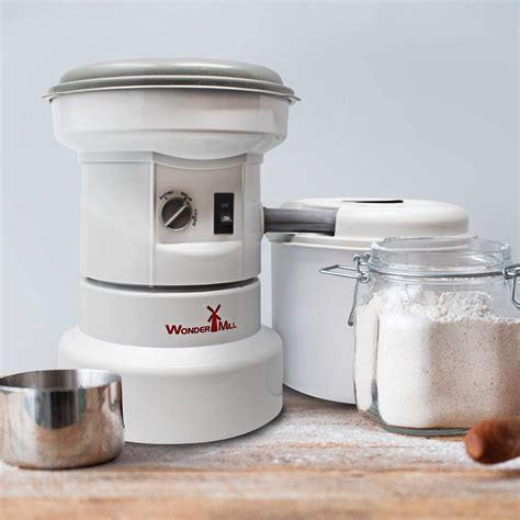 Grain Grinder with Flour Canister, Small Grains Attachment and Large ...