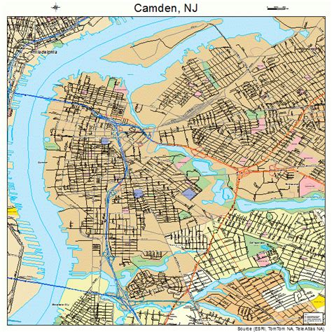 Camden New Jersey Street Map 3410000