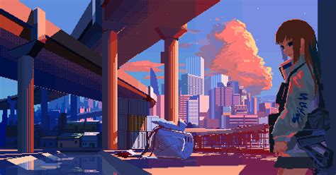 P - APO+ | Anime pixel art, Pixel art background, Cool pixel art