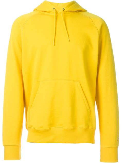 Lyst - Carhartt Kangaroo Pocket Hoodie in Yellow for Men