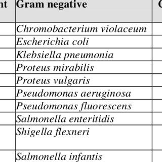 List of gram positive bacteria, gram-negative bacteria, and ...