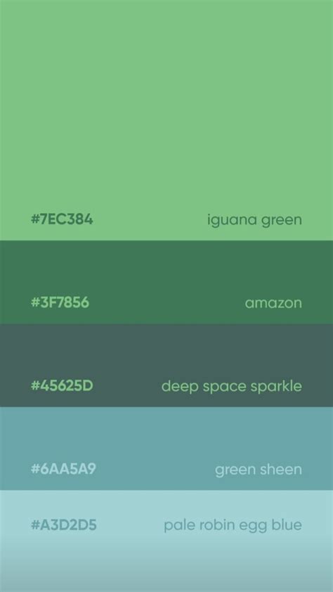 √ Green Palette Hex