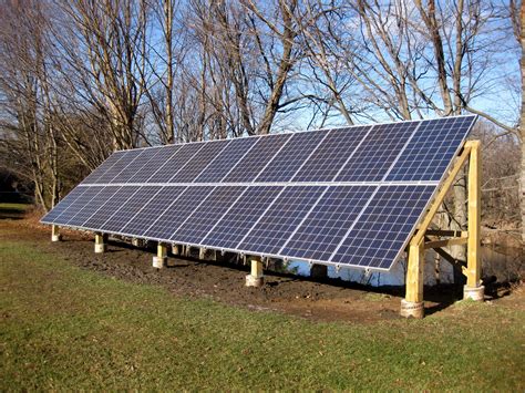 It's possible to build your own wood groundmount for your solar system ...