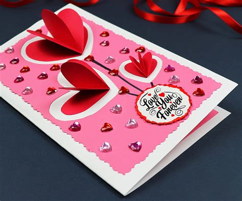 DIY Pop Up Hearts Valentine's Day Card : 7 Steps (with Pictures ...