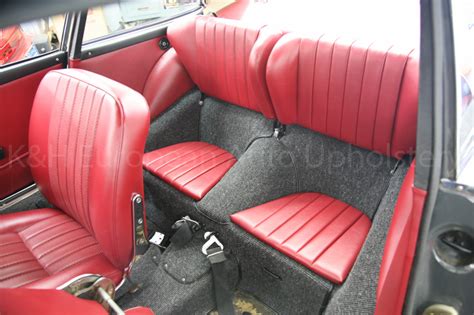 Gallery: Porsche 912 Red Black Interior 1966 – K&H European Auto Upholstery