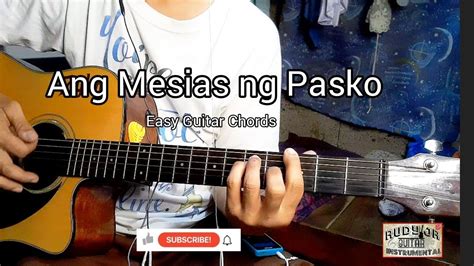 Ang Mesias ng Pasko | Easy Guitar Chords Tutorial with lyrics Chords ...