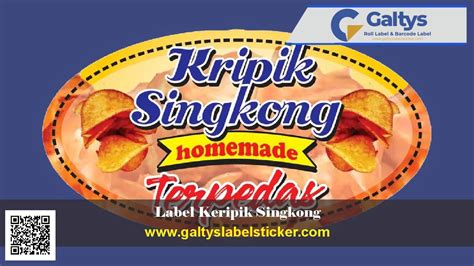 Contoh Stiker Keripik Singkong - fishbelajarsoal