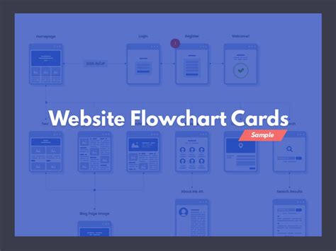 Website Flowchart Cards | Free PSD Template | PSD Repo