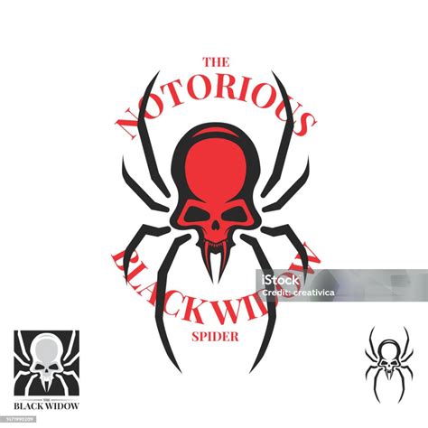 The Black Widow Spider Symbol Stock Illustration - Download Image Now ...