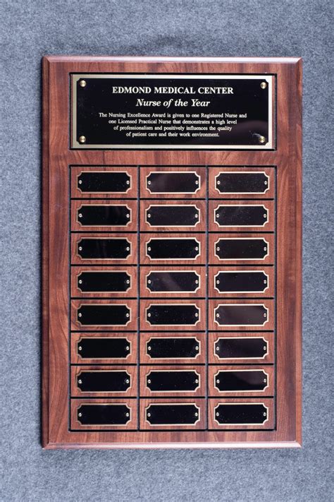 Perpetual Recognition Plaque 24-Plate - Edmond Trophy