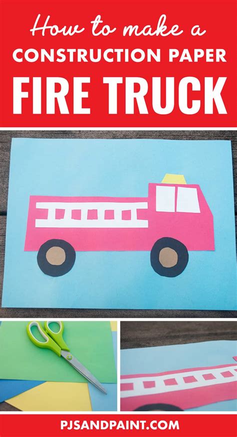 Fire Truck Crafts For Toddlers