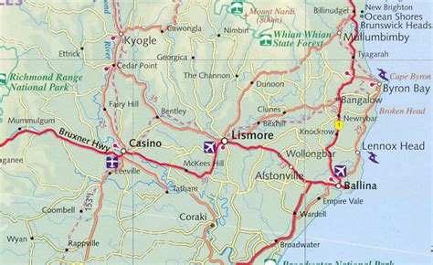 Lismore Map - Australia