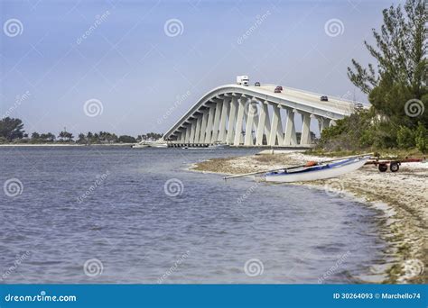 Sanibel Causeway and Bridge in Florida Stock Image - Image of road ...