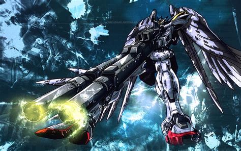 HD wallpaper: gray robot illustration, Gundam Wing, Wing 0, heero ...