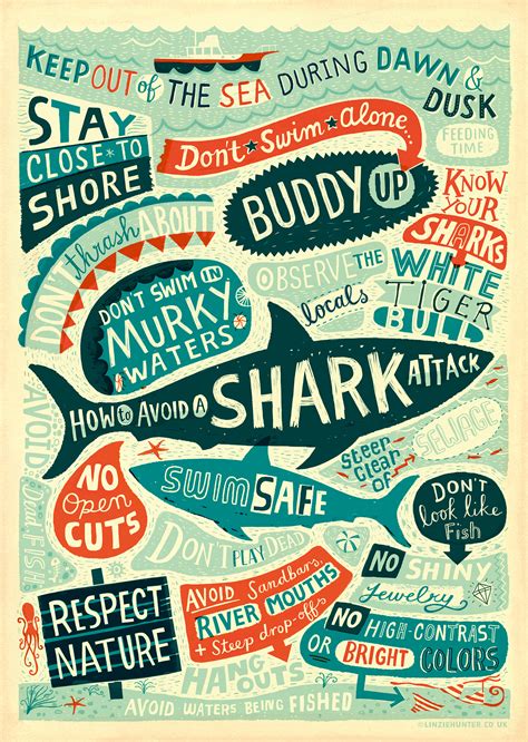 How to Avoid a Shark Attack :: Behance