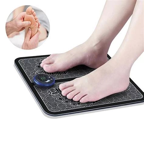 Electric EMS Foot Massager Pad / Feet Muscle Stimulator Leg Reshaping ...