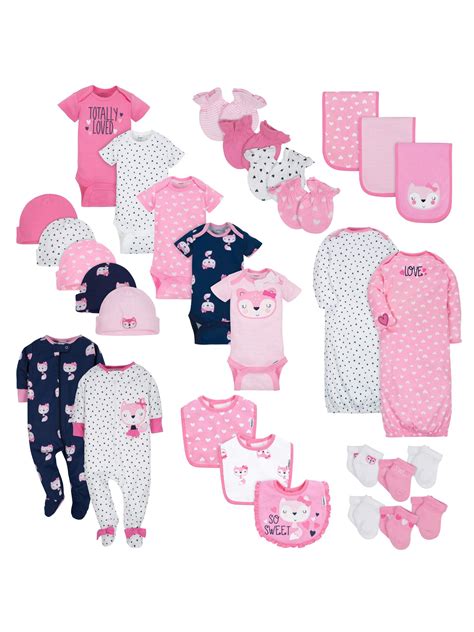 Gerber - Gerber Baby Girl Newborn Clothes Shower Gift Set, 30-Piece ...