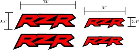 4 Pack Polaris RZR Decals Stickers Graphics. - Etsy