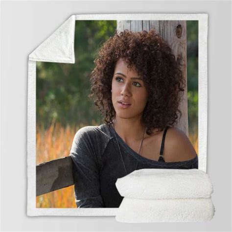 Nathalie Emmanuel Ramsey Fast & Furious 7 Movie Sherpa Fleece Blanket