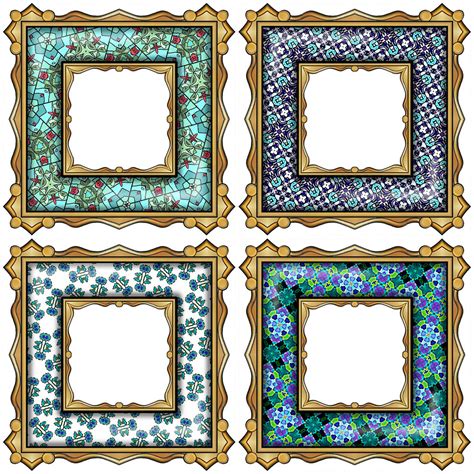 ArtbyJean - Paper Crafts: Digital collage sheet with four different ...