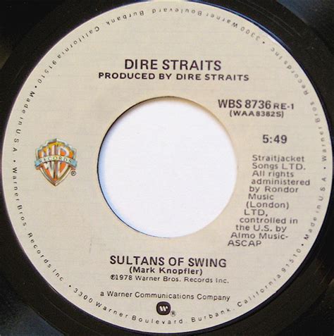 Dire Straits – Sultans Of Swing – Vinyl (Specialty Pressing, 7", Single ...