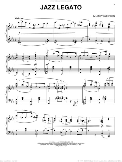 Jazz Legato sheet music for piano solo (PDF)