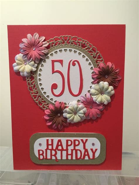 Handmade 50th Birthday Card Ideas - Printable Templates Free