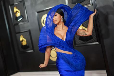 Cardi B Looks Like Actual Art in an Electric Blue Gown at the 2023 ...