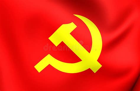 Communist Party of Vietnam Flag Stock Illustration - Illustration of ...