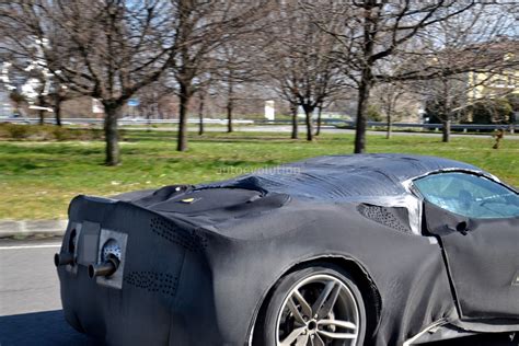 New Ferrari SF90 Stradale Spider Spied Testing With “High Voltage ...