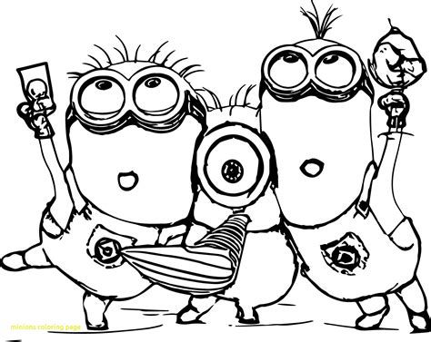 Minion Kevin Coloring Pages at GetColorings.com | Free printable ...