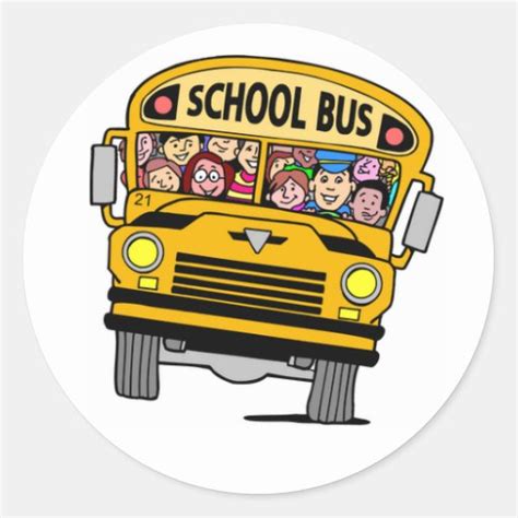 School Bus Sticker | Zazzle